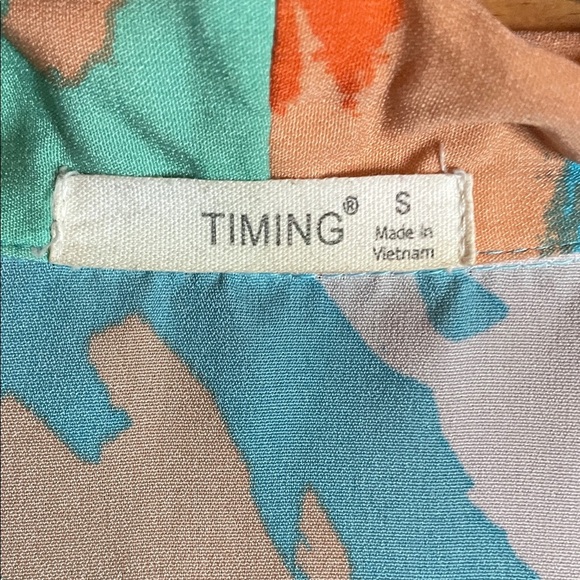 SHEIN Colorful Abstract Print Blouse - Picture 2 of 5